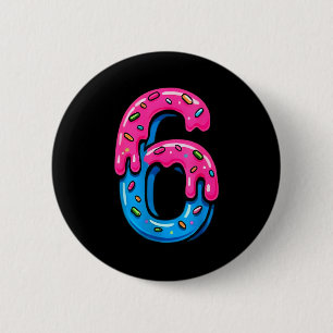Cute Number 6 Ice Cream Drip 67 Meme Costume Coupl 6 Cm Round Badge