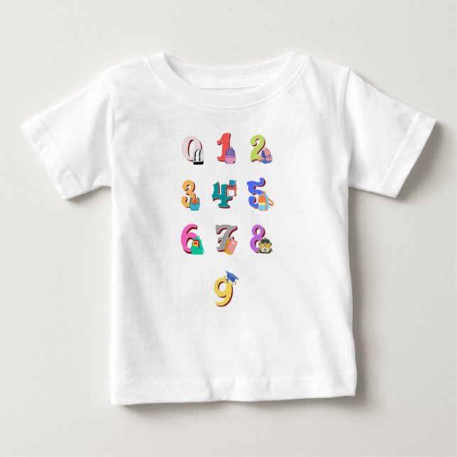 cute numberblocks boy girl  baby T-Shirt (Front)