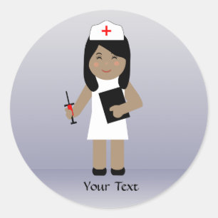 Cute Nurse 1 Custom Sticker