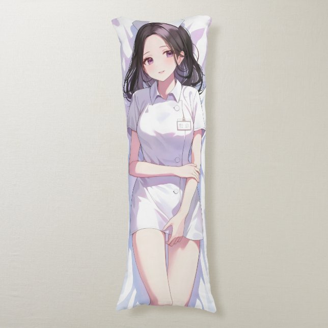 Cute Nurse Anime Body Cushion (Front Vertical)