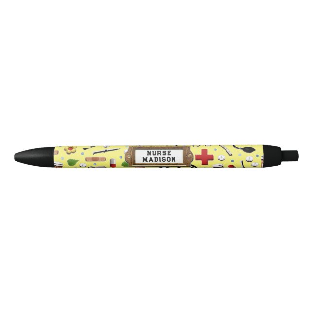 Cute Nurse Black Ink Pen (Front)