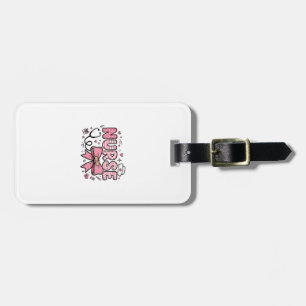 Cute Nurse Bow Heart Vector Shirt Design_1 Luggage Tag