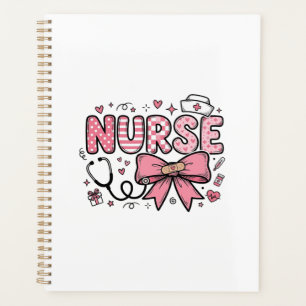 Cute Nurse Bow Heart Vector Shirt Design_1 Planner