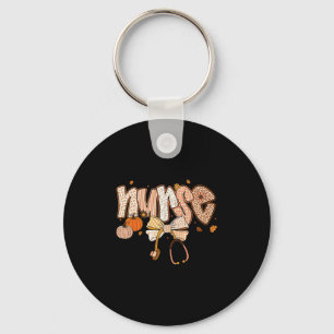 Cute Nurse Coquette Bow Stethoscope Fall Autumn Th Key Ring