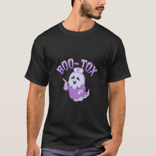 Cute Nurse Ghost with Botox Injection Funny Spooky T-Shirt