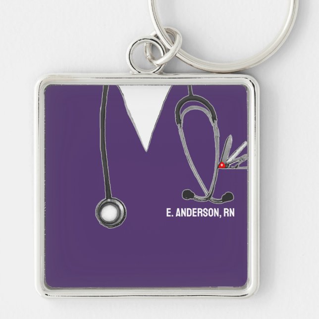 Cute Nurse Gift Ideas Key Ring (Front)