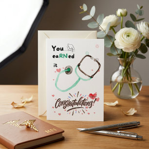Cute Nurse Graduation Card Gifts, Lovely RN