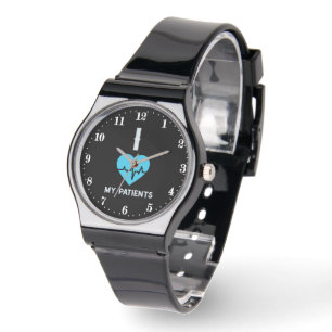 Cute Nurse love word art Watch