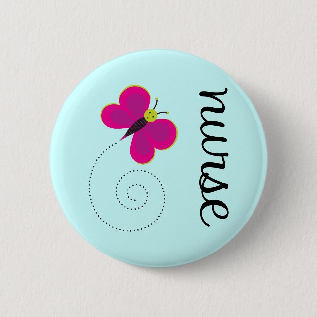Cute Nurse Magnet 6 Cm Round Badge (Front)