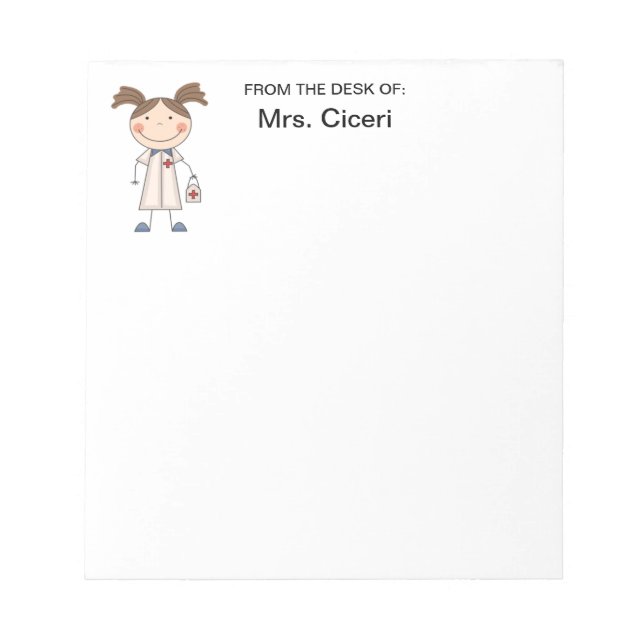 Cute Nurse Notepad (Front)