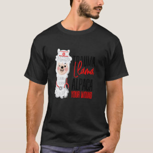 Cute Nurse Paramedic Emt Alpaca Your Wound Trauma T-Shirt