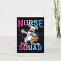 Cute Nurse Squad Easter Bunny Funny Easter Day Cos