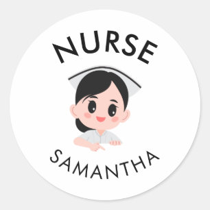 Cute Nurse Sticker coffee & compassion