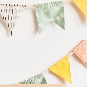 Cute Nursery Colourful Cute Soft  Colour Bunting