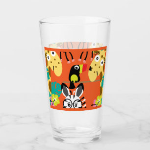 Cute nursery jungle animals decor   glass
