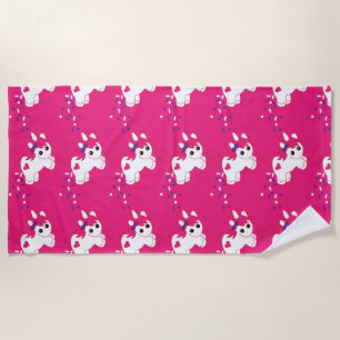 Cute Nursery Unicorn Decor   Beach Towel