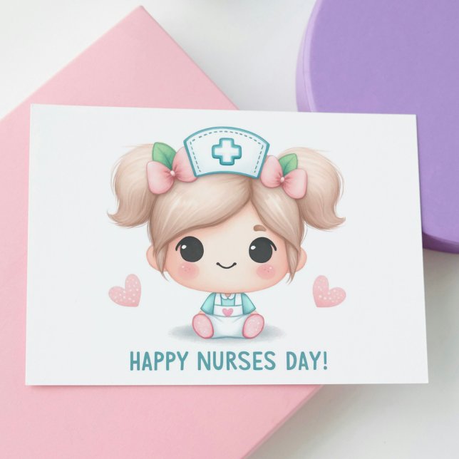 Cute Nurses Day Postcard (Creator Uploaded)