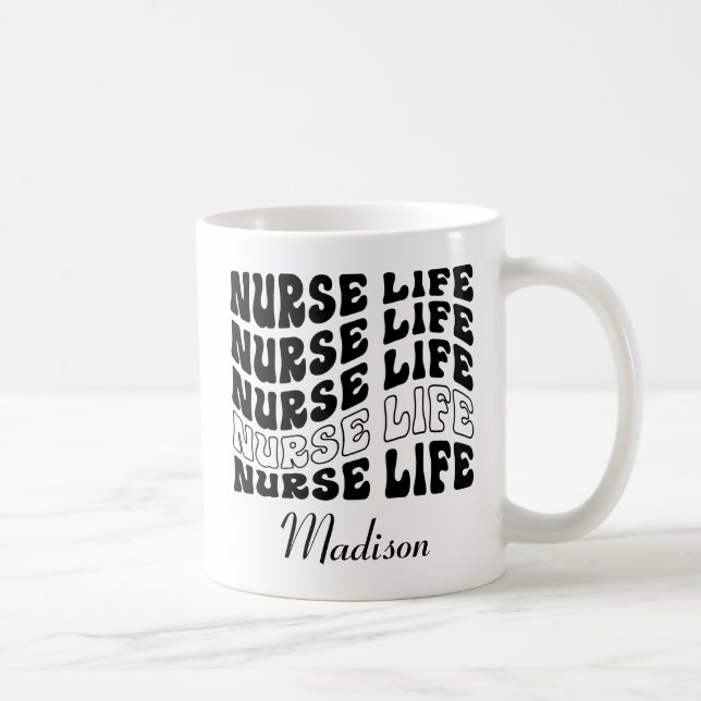 Cute Nursing School student Future Nurse Life  Coffee Mug (Right)