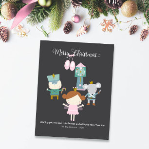 Cute Nutcracker Characters Greeting Holiday Card