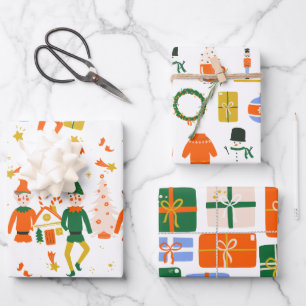 Cute Nutcracker Christmas Holiday Gift Wrapping Paper Sheet