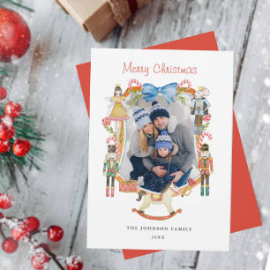 Cute Nutcracker Christmas Photo frame  Holiday Card