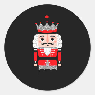 Cute Nutcracker Christmas Womens Classic Round Sticker