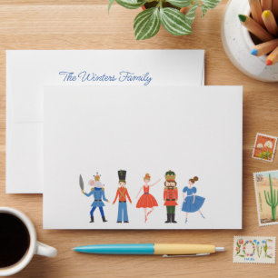 Cute Nutcracker Personalised Christmas Envelope