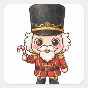 Cute Nutcracker Soldier Christmas Sticker