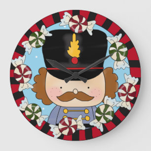 Cute Nutcracker Wall Clock