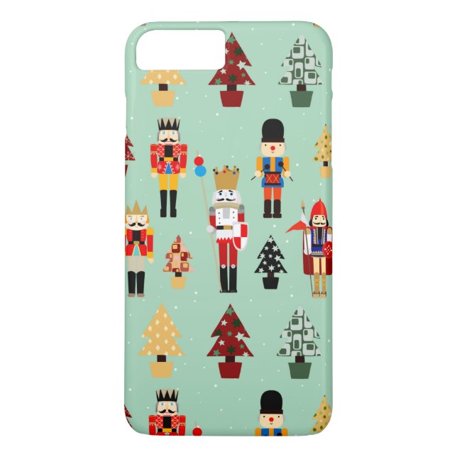 Cute Nutcrackers and Christmas Trees Case-Mate iPhone Case (Back)