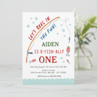 Cute  O- Fish-Ally One Fishing 1st Birthday 