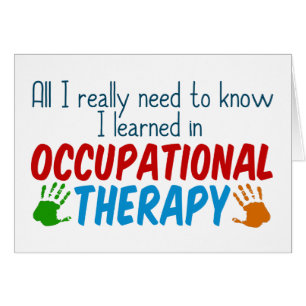 Cute Occupational Therapist Thank You Card