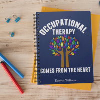 Cute Occupational Therapy Tree Blue Personalised