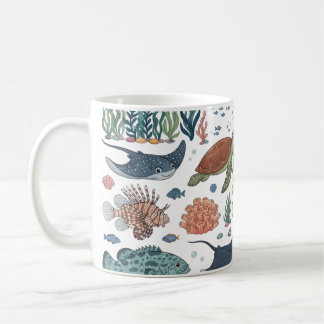Cute Ocean Animals Coffee Mug