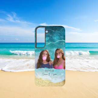 Cute Ocean/Beach Besties Custom Photo Samsung Galaxy Case