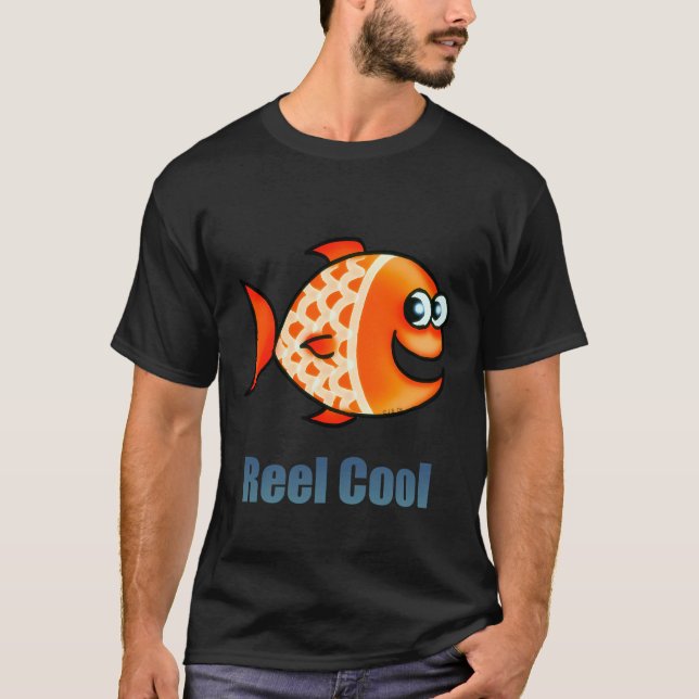 Cute Ocean Fish with Funny Face T-Shirt (Front)