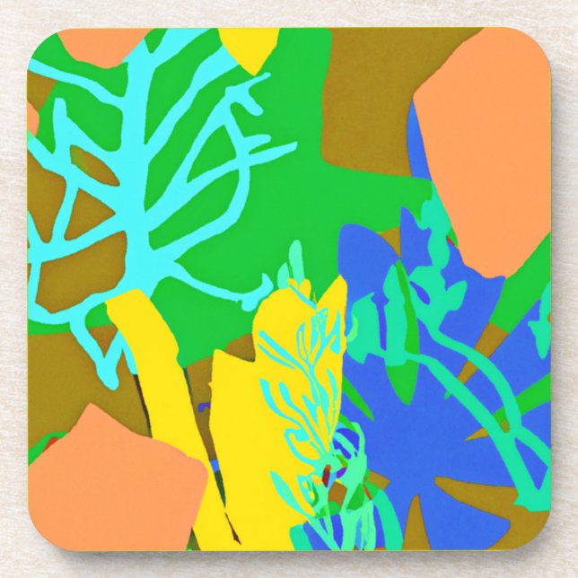 Cute Ocean Patterns. Buy Now Coaster (Front)