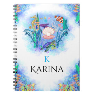 Cute Ocean Sea Animals Baby  Notebook