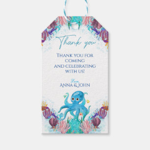 Cute Ocean Sea baby Octopus colourful  Gift Tags