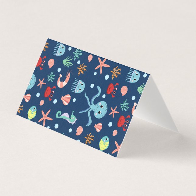 Cute Ocean Sea Life Pattern (Front)