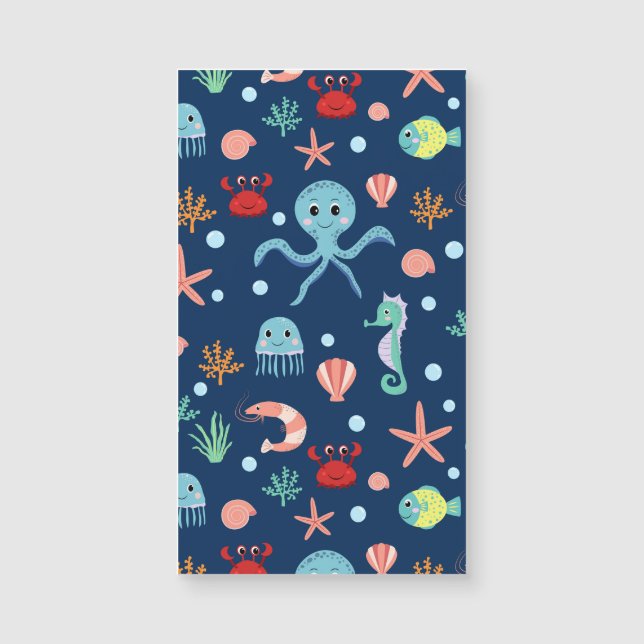 Cute Ocean Sea Life Pattern (Front)