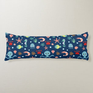 Cute Ocean Sea Life Pattern Body Cushion