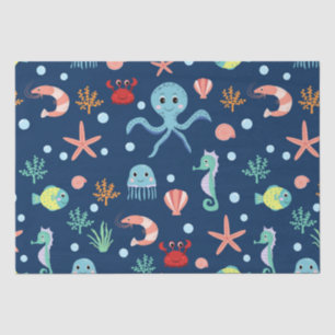 Cute Ocean Sea Life Pattern Tissue Paper