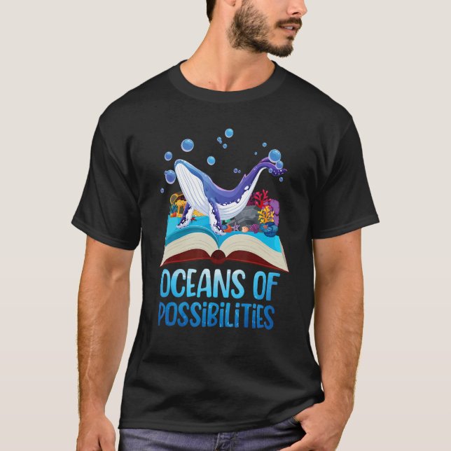 Cute Oceans Of Possibilities Summer Reading 2022 B T-Shirt (Front)