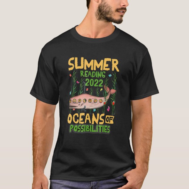 Cute Oceans Of Possibilities Summer Reading 2022 L T-Shirt (Front)