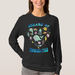 Cute Oceans Of Possibilities Summer Reading Sea Cr T-Shirt