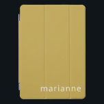 Cute Ochre Solid Colour Personalised Name iPad Pro Cover<br><div class="desc">Cute Ochre Solid Colour Personalised Name iPad Pro Cover</div>