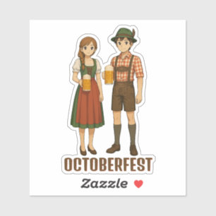 Cute Octoberfest party participant