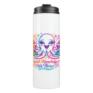 Cute Octopus Back to School Water Bottle
