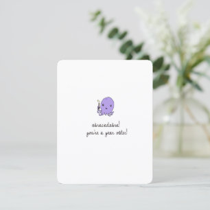 Cute Octopus Birthday Card